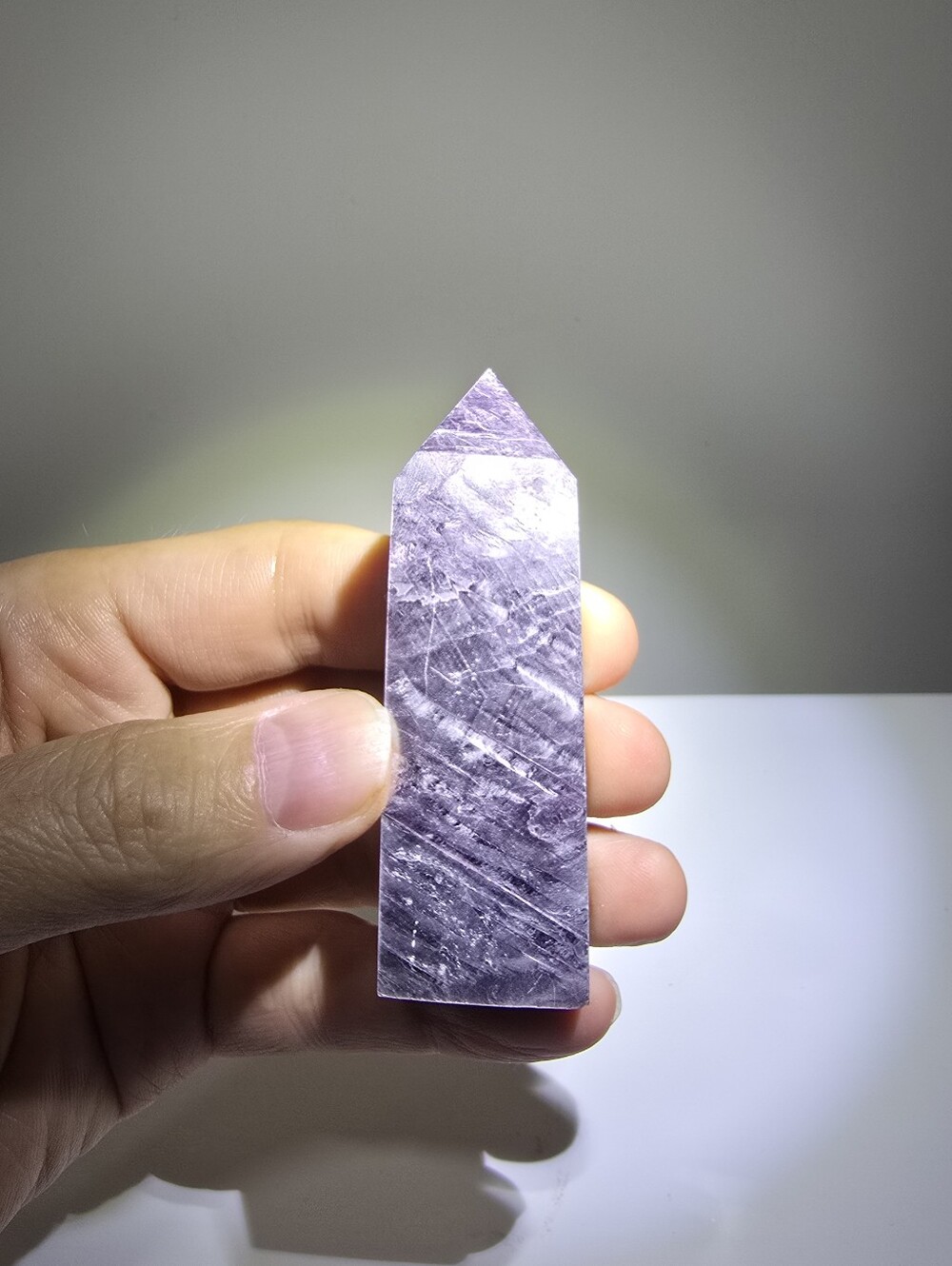Lepidolite Crystal Tower #H